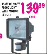 Floodlight With Motion Sensor-150W 0r 500W Each 