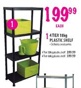 4 Tier Plastic Shelf-18Kg Each 