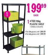 4 Tier Plastic Shelf-30Kg 