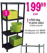 4 Tier Plastic Shelf-80Kg