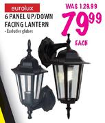 Eurolux 6 Panel Up/Down Facing Lantern-Each 