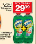 Sunlight Dishwashing Liquid-2x750ml