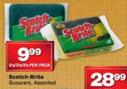 Scotch-Brite Scourers-2's/3's/4's Per Pack