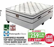 Sealy Posturepedic Classic Copperfield Pamper Top New Generation Queen Base Set-152cm