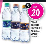 Aquelle Flavoured Mineral Water-5x500ml