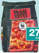 Braai Ketts Steenkool Brikette-4 Kg