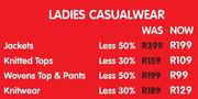 Ladies Casualwear Knitted Tops