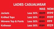 Ladies Casualwear Woven Top & Pants