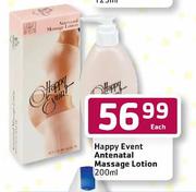 Happy Event Antenatal Massage Lotion-200ml Each