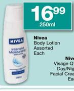 Nivea Body Lotion - 250ml Each