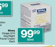 Nivea Visage Q10 Day/Night Facial Cream- 50ml Each