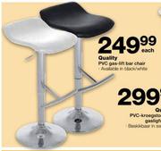 Quality PVC Gas-Lift Bar Chair-Each
