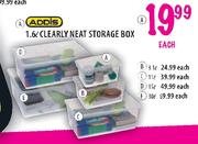 Addis 1.6L Clearly Neat Storage Box-Each