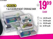 Addis 30L Clearly Neat Storage Box-Each
