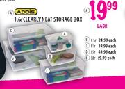 Addis 11L Clearly Neat Storage Box-Each 