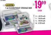 Addis 15L Clearly Neat Storage Box-Each 