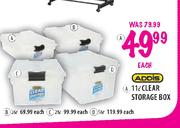 Addis Clear Storage Box-11L 