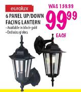 Eurolux 6 Panel Up/Down Facing Lantern-Each