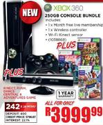 XBOX 360 250GB Console Bundle