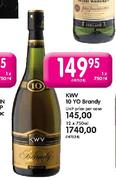 KWV 10 Yo Brandy-1 x 750ml