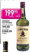 Jameson Irish Whiskey-1 x 750ml