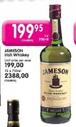 Jameson Irish Whiskey-Unit Price Per Case