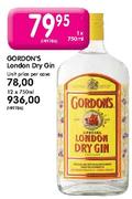Gordon's London Dry Gin-1 x 750ml