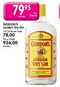 Gordon's London Dry Gin-12 x 750ml