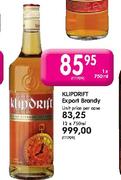 Klipdrift Export Brandy-1 x 750ml