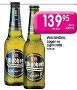 Windhoek Lager Or Light NRB-24 x 330ml
