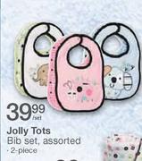 Jolly Tots Bib Set Assorted-2 Piece Per Set