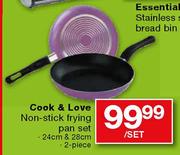 Cook & Love Non-Stick Frying Pan Set-2 Piece Per Set