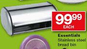 Essentials Stainless Steel Bread Bin