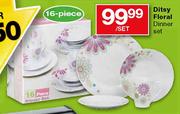 Ditsy Floral Dinner Set-16 Piece Per Set