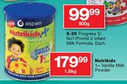 Nutrikids 1+ Vanilla Milk Powder-1.8kg