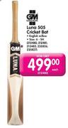 GM Luna 505 Cricket Bat (Sizes 6 - SH) - English Willow
