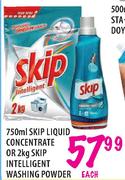 Skip Liquid Concentrate-750ml or Skip Intelligent Washing Powder-2kg Each