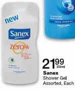Sanex Shower Gel Assorted-250ml Each