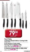 Russell Hobbs 8"Premium Cooks Knife,Carving Fork Or Santoku Knife-Each