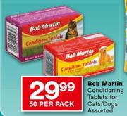 Bob Martin Conditioning Tablets for Cats/Dogs Assorted-50 Per Pack