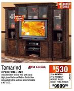 Tamarind 3 Piece Wall Unit   