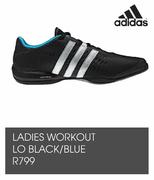 Ladies Workout Lo Black/Blue