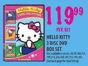 Hello Kitty 3 Disc DVD Box Set-Per Set