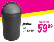 Lift Top Bin-50Ltr