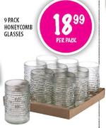 Honeycomb Glasses-9 Pack