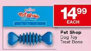 Pet Shop Dog Toy Treat Bone-each