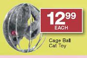 Cage Ball Cat Toy-each