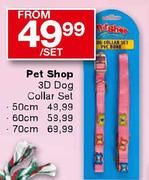 Pet Shop 3D 50cm Dog Collar Set-per set