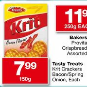 Tasty Treats Krit Crackers Bacon/Spring Onion-150gm