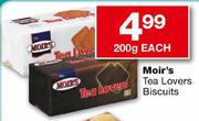 Moir's Tea Lovers Biscuits-200gm Each